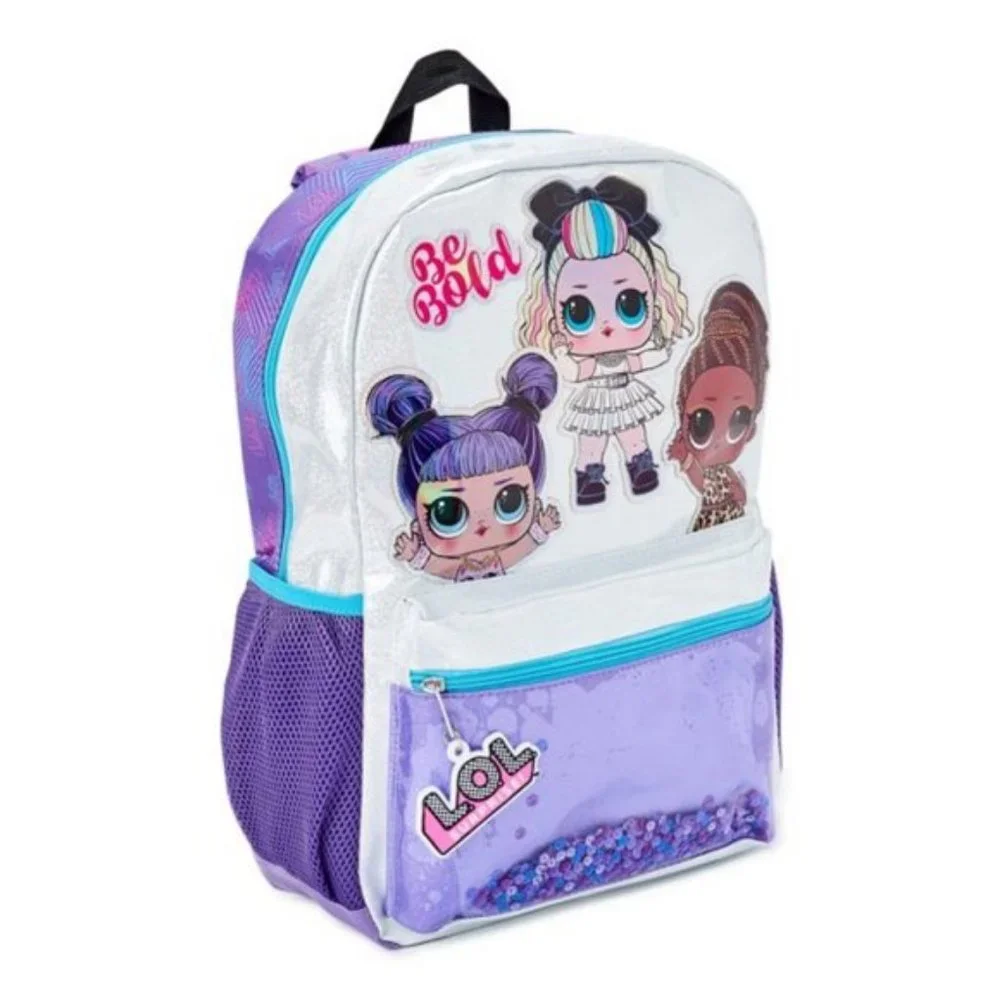 L.O.L Surprise Girl's Be Bold Glitter Purple Backback